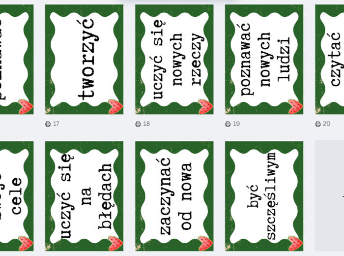 W tym roku możesz - gazetka polonistyczna, 24 plansze, girlanda + karty, początek roku szkolnego