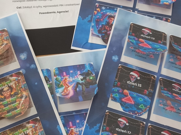 Kalendarz adwentowy matematyka Varex i Solara - Operacja Chronos - klasa 6 (5)