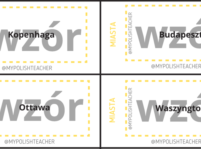Miejscownik - miejsca w mieście + miasta świata PAKIET
