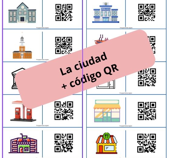 Domino obrazkowe z kodami QR! (La ciudad-miasto)