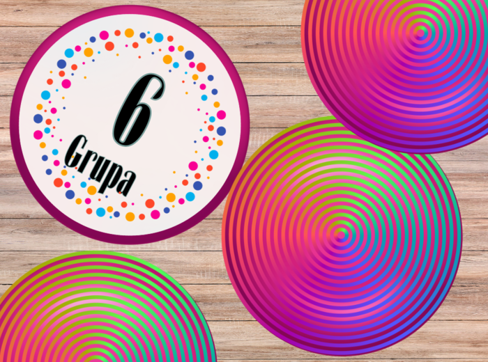 Numery stolików/numery grup/numery zespołów - do pracy w grupach