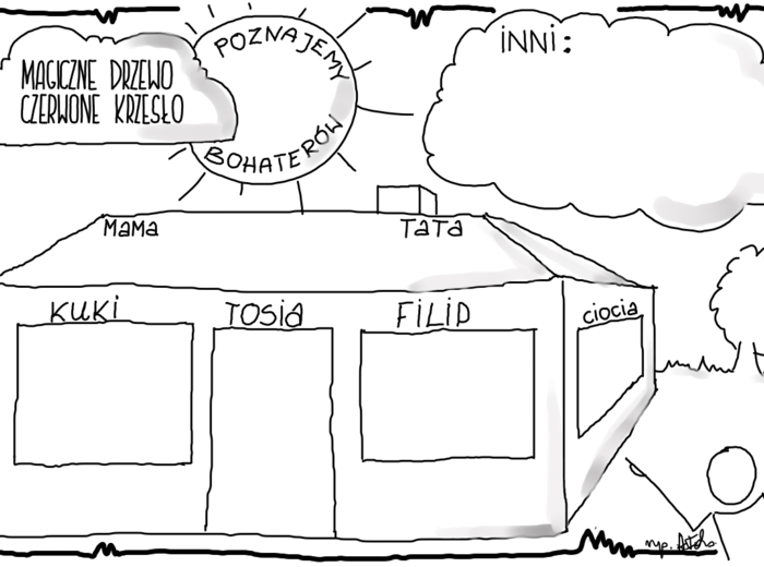 Karta pracy - "Magiczne drzewo. Czerwone krzesło" Andrzej Maleszka