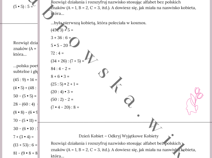 Dzień Kobiet - Poznaj Wyjątkowe Kobiety