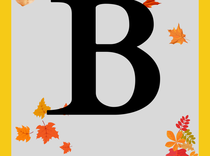 Zestaw Alfabet Girlanda - wszystkie litery i cyfry