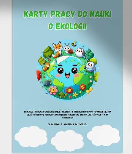 Karty pracy do nauki o ekologii. Kolorowanki. Labirynty. Połącz kropki.