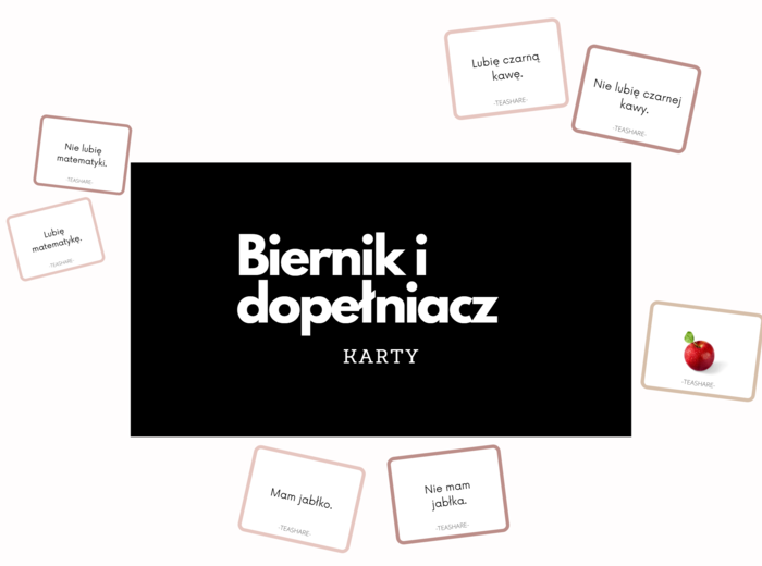 Biernik kontra dopełniacz - karty (dostępne też w wersji interaktywnej i obrazkowej)