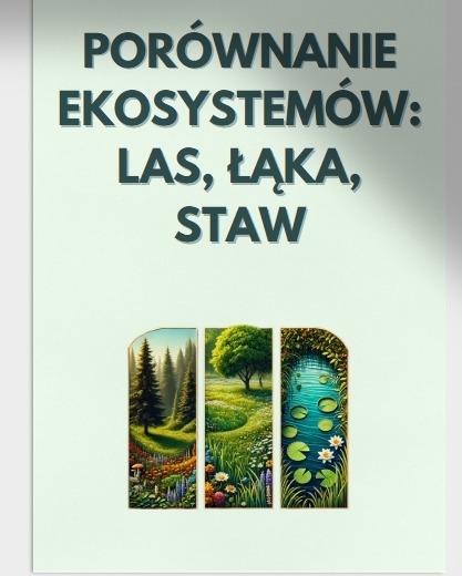 Porównanie różnych ekosystemów (las, łąka, staw)