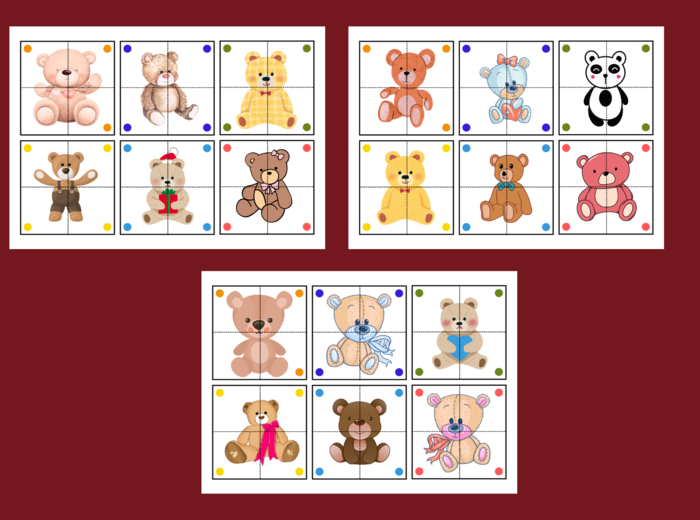 DZIEŃ PLUSZOWEGO MISIA – biblioteka – świetlica – przedszkole - UKŁADANKA - układanki - puzzle - 30 szt.