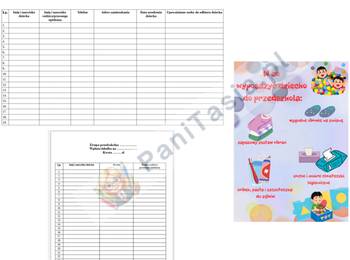 Zebranie z rodzicami - materiały na pierwsze zebranie z rodzicami w przedszkolu