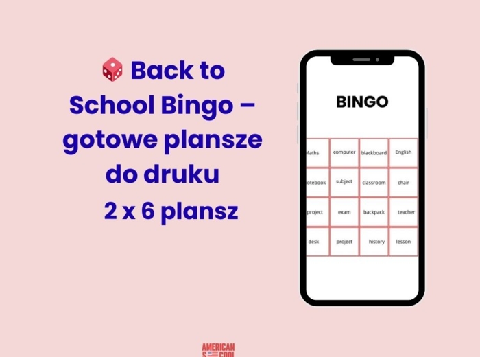 🎲 Back to School Bingo – gotowe plansze do druku