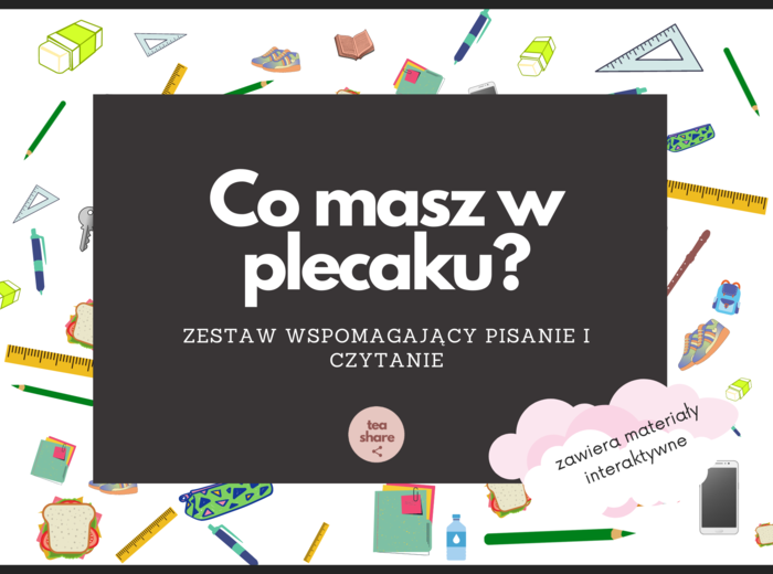 Co masz w plecaku? Ćwiczymy pisanie i czytanie po polsku! (polski dla obcokrajowców)