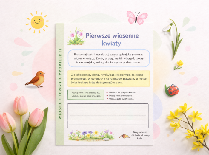 Wiosna w trzech zdaniach — krótkie formy wypowiedzi