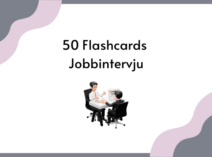 50 Flashcards Jobbintervju / Fiszki / Norweski / Rozmowa o pracę