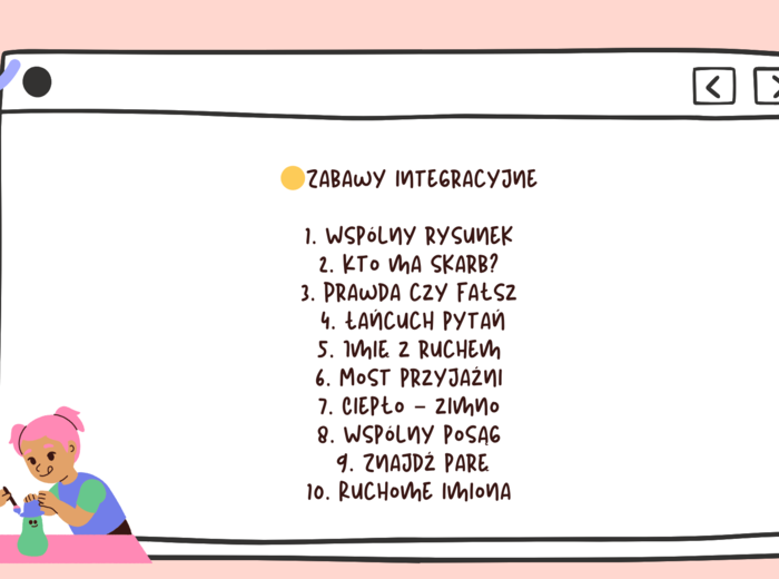 Bank zabaw na dywanie dla klasy 2