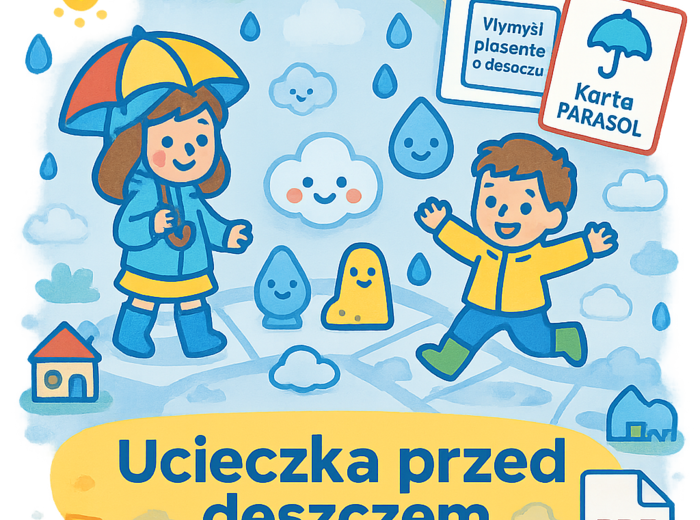 Gra planszowa „Ucieczka przed deszczem”
