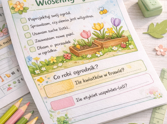 Marzec z kreatywnością – zestaw kart pracy