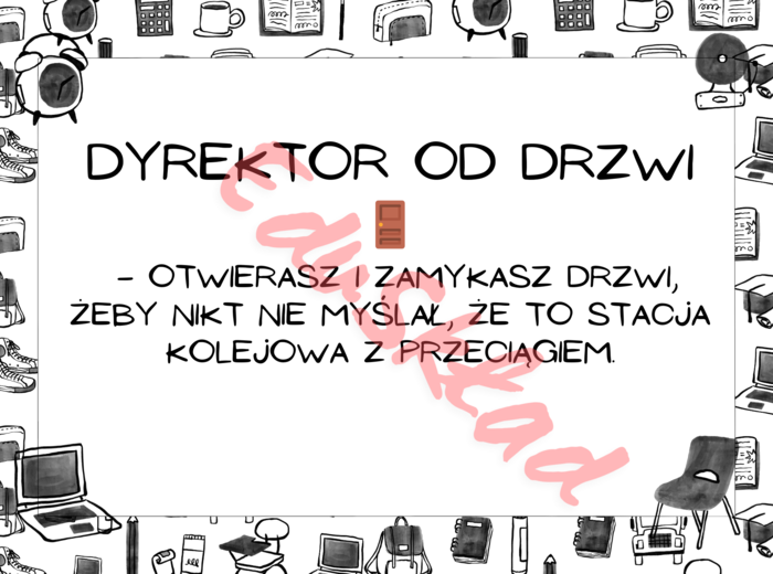 📰 Gazetka „Obowiązki Dyżurnego” 🚨