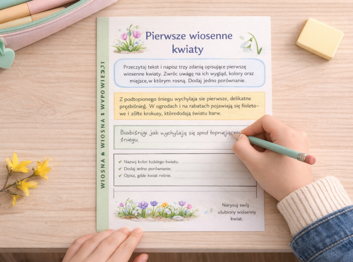 Wiosna w trzech zdaniach — krótkie formy wypowiedzi