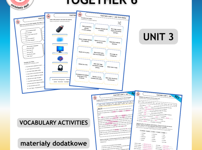 Together 6 Unit 3 - Vocabulary Activities