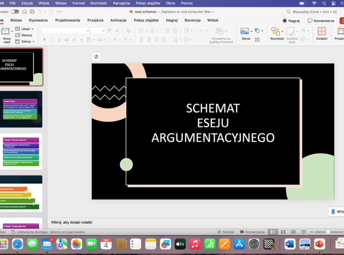 Esej argumentacyjny - schemat dla maturzystów.