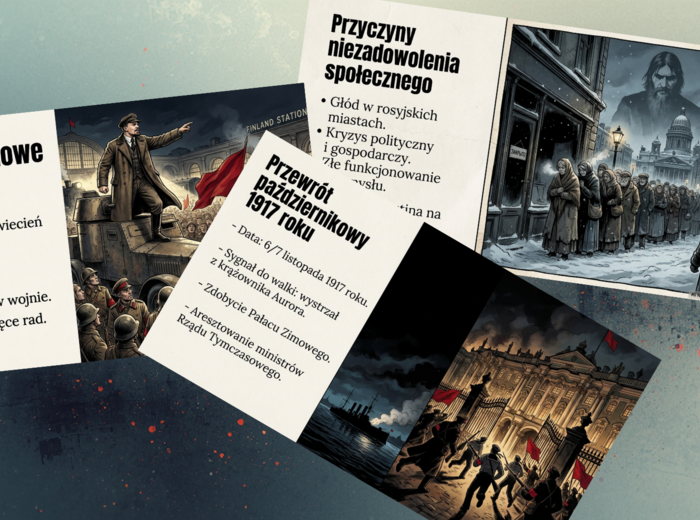 Rewolucje w Rosji - prezentacja (quiz)