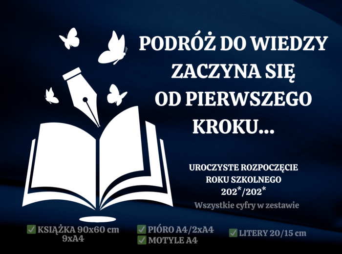 ROZPOCZĘCIE ROKU SZKOLNEGO - DEKORACJA XXL