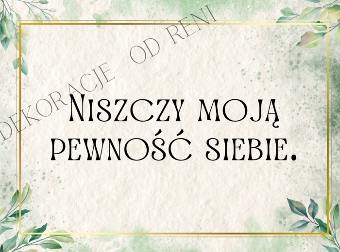 Czy wiesz jak wpływa na mnie twój hejt?