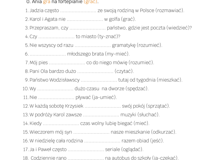 GRAMATNIK - czasownik