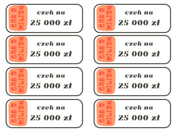 Gra o milion. Powtórzenie wiadomości z działu PROCENTY klasa 6.