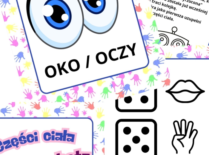 Części ciała. Gra edukacyjna