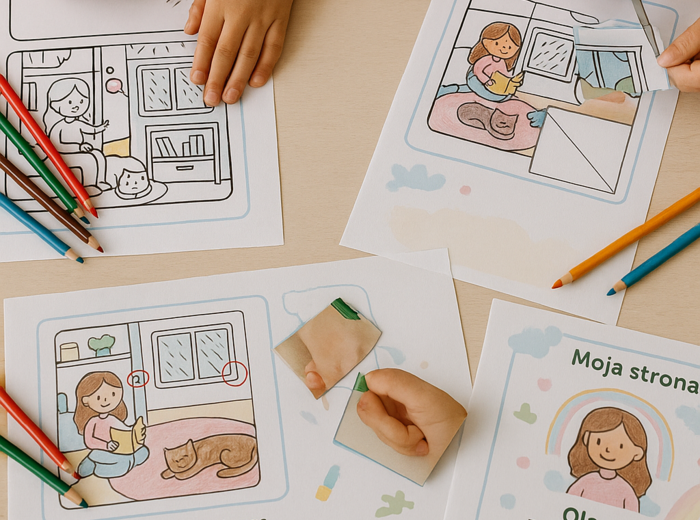 Karty pracy „Mój dom w deszczowy dzień”