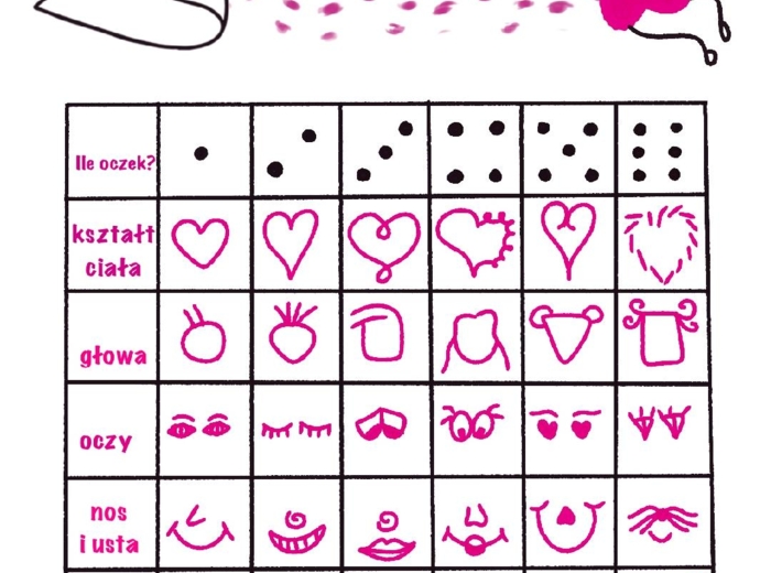 Walentynkowa zabawa rysunkowa z kostką - WYTURLAJ SERCOLUDKA