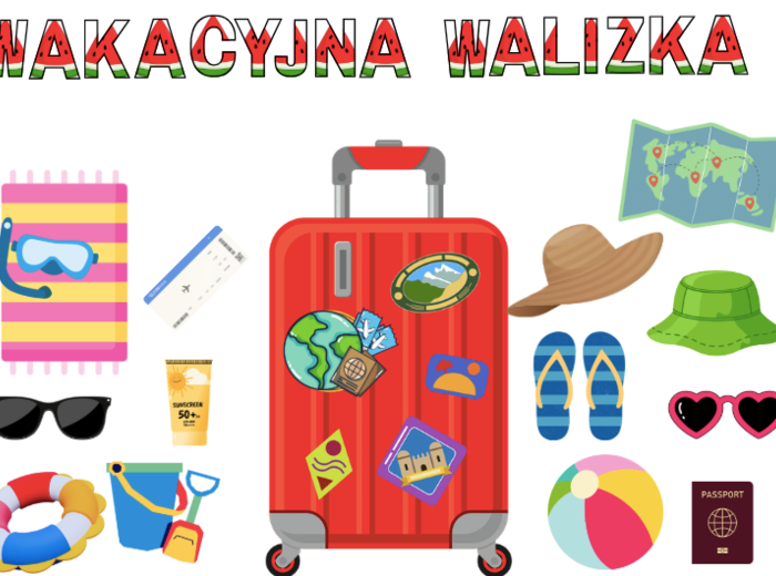 ✈️ GAZETKA Wakacyjna Walizka Pełna Pomysłów 🎒🌞55 stron A4 do druku ✅ Duża walizka z 12 elementów do złożenia ✅ Paszport wakacyjny do uzupełniania przez dzieci ✅ Bilet lotniczy – kreatywna zabawa w podróż ✅ 10 pomysłów na aktywności – w tym codzienne pako