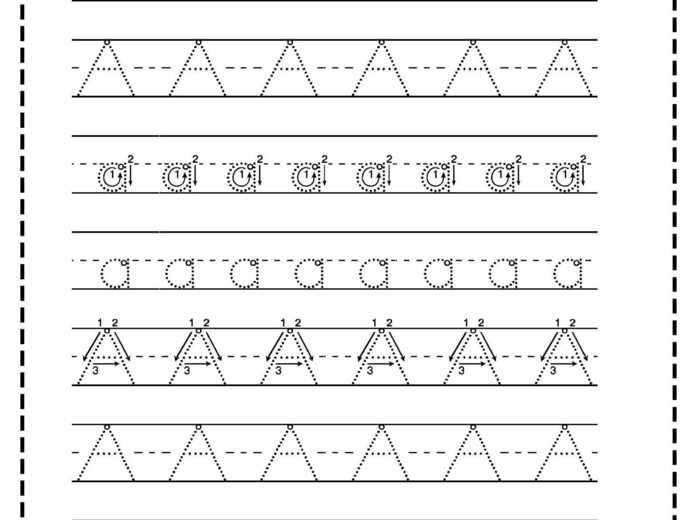 PISANIE PO ŚLADZIE ABC ALFABET
