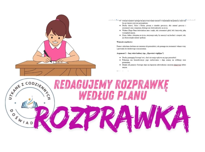 Redagujemy rozprawkę według planu- przykład 1