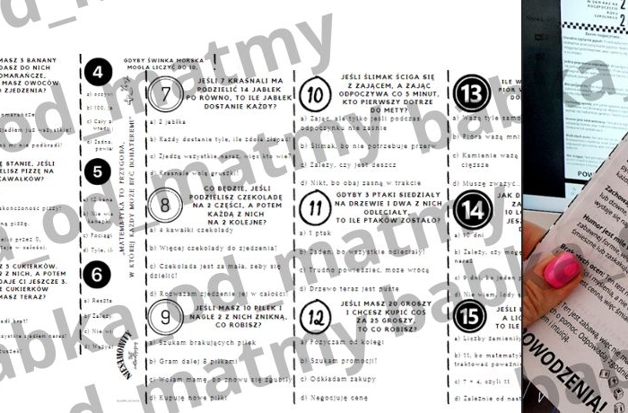 Niesamowity test matematyczny (na rozpoczęcie roku szkolnego) - na każdym poziomie edukacyjnym :)