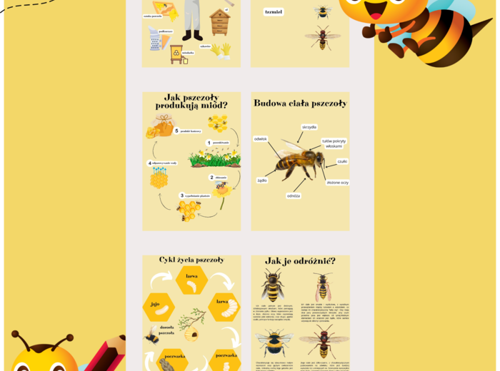 Dzień Pszczół - dekoracje, karty pracy i plansze edukacyjne. Pełen pakiet.