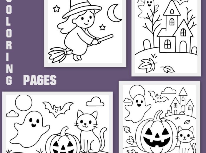 Karty pracy i aktywności na HALLOWEEN - pdf plus jpg! a4 do druku