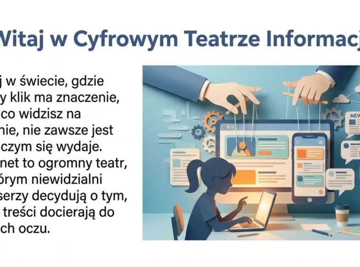 Manipulacja i dezinformacja w Internecie – przewodnik po cyfrowym teatrze informacji (gazetka szkolna / prezentacja)