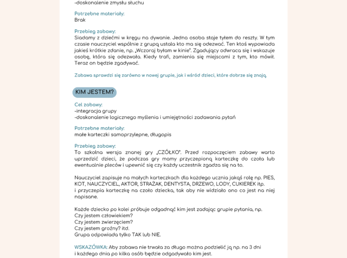 30 GIER I ZABAW DLA CAŁEJ KLASY