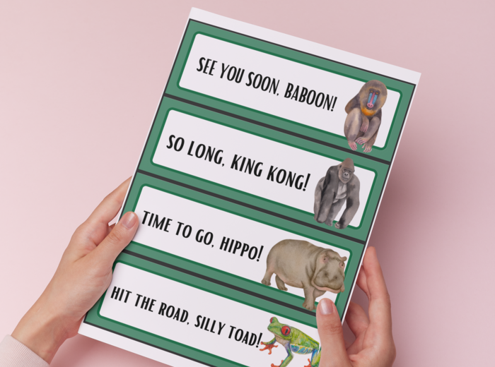 See you later, alligator - 30 powiedzonek po angielsku, karty obrazkowe, dekoracja