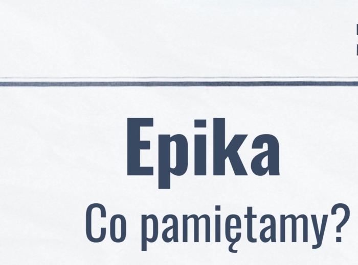 Epika - klasa 4