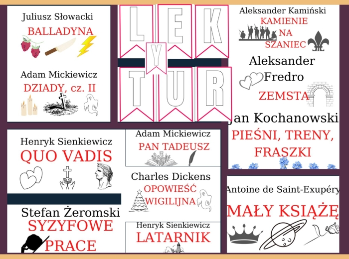 Lektury - plansze na gazetkę... i nie tylko