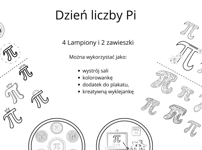 Puzzle – Dekoracja na Dzień Liczby Pi