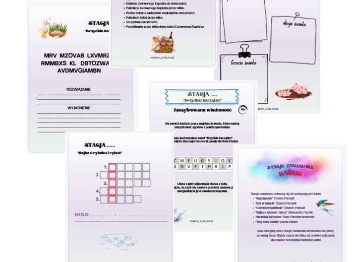 STACJE ZADANIOWE - baśnie