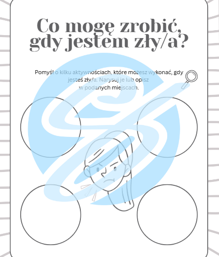Co mogę zrobić? Reakcje na emocje – 4 karty pracy dla młodszych uczniów | Narzędzie dla nauczycieli i terapeutów