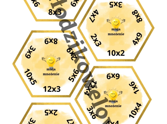 Misja mnożenie-część 3 gry dywanowe dla klasy