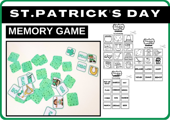 ST.PATRICK'S DAY - GRA MEMORY - DZIEŃ ŚWIĘTEGO PATRYKA