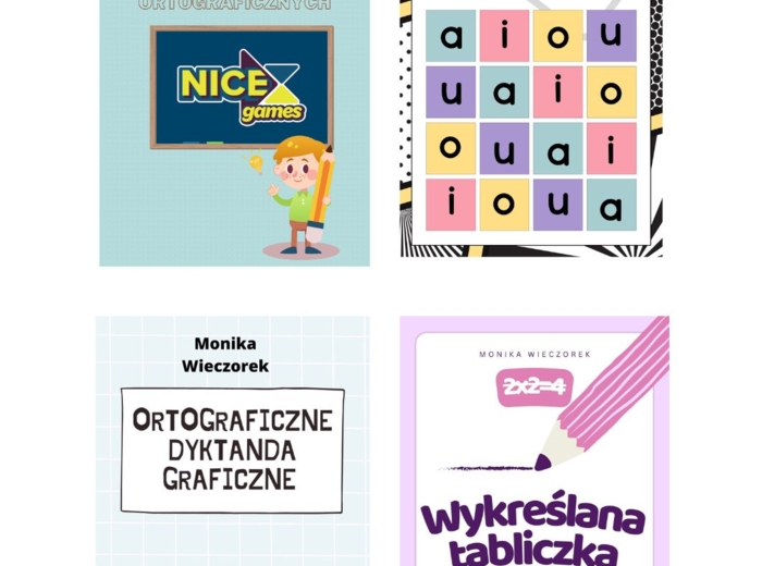 Paczka materiałów na zajęcia wyrównawcze, korekcyjno-kompensacyjne.