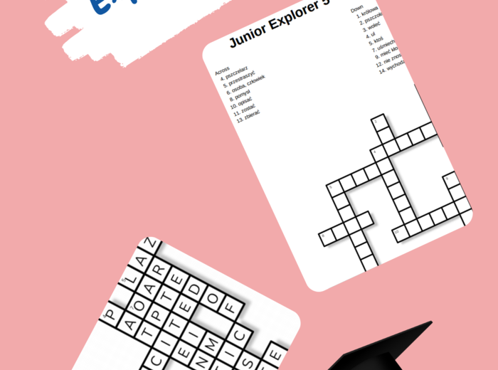 Junior Explorer 5 – Unit 1 – krzyżówki – Inne słówka/Członkowie rodziny/Uczucia i cechy charakteru